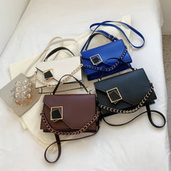 Retro Texture Western Style Small Square Bag Portable Shoulder Messenger