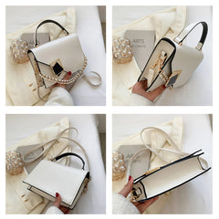 Retro Texture Western Style Small Square Bag Portable Shoulder Messenger