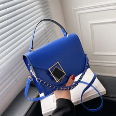 Retro Texture Western Style Small Square Bag Portable Shoulder Messenger