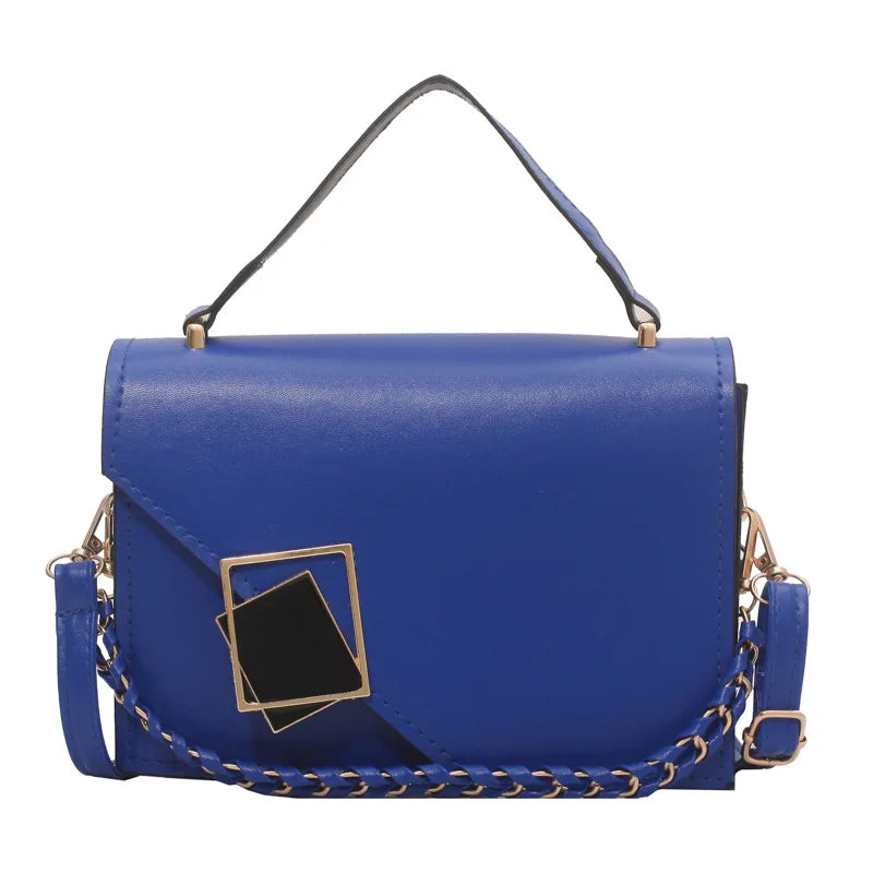 Retro Texture Western Style Small Square Bag Portable Shoulder Messenger