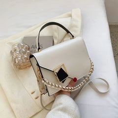 Retro Texture Western Style Small Square Bag Portable Shoulder Messenger