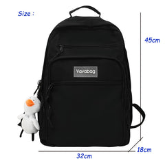 Large Capacity Women Backpack Multi-pocket Travel Schoolbag