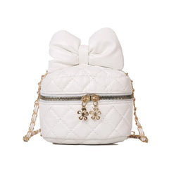 High-Quality Soft Leather Women's Handbag with Bowknot Detail