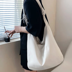 Canvas Bucket Crossbody Bag Large Capacity Handbag