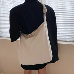 Canvas Bucket Crossbody Bag Large Capacity Handbag
