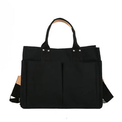 Solid Canvas Casual Handbags Crossbody Bags for Women Shopper Shoulder Bag
