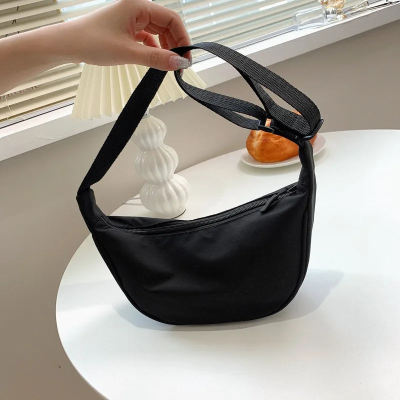 Women's Solid Chest Bag Large Capacity Travel Crossbody Female Belt Bag