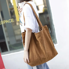 Classic Shoulder Bag Canvas School Shopping Large Capacity