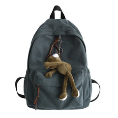 Classic Women's Backpack with Pendant Shoulder Strap