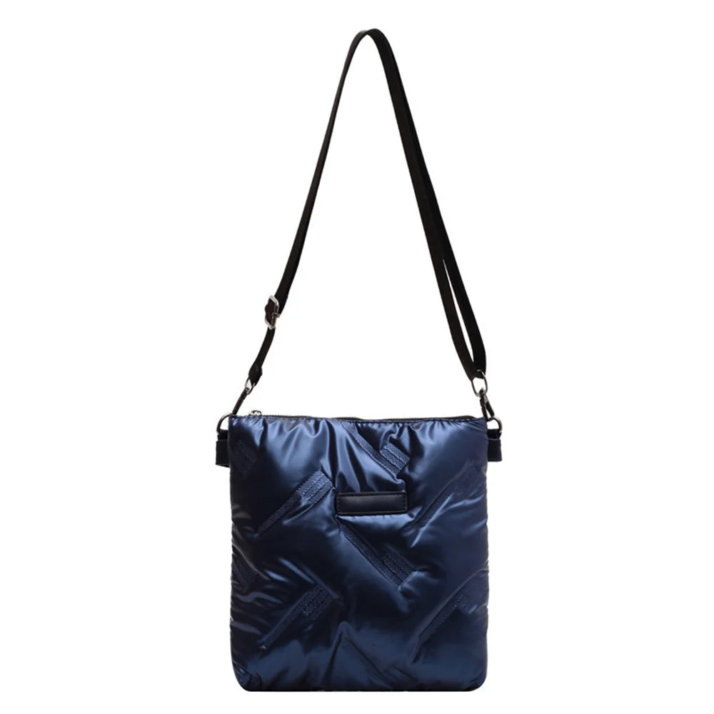 Quilted Crossbody Bag for Women, Padded Shoulder Handbag, Messenger Bag