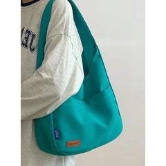 Solid Ladies Tote Bag Women's Handbags Shoulder Bags College Student Schoolbag