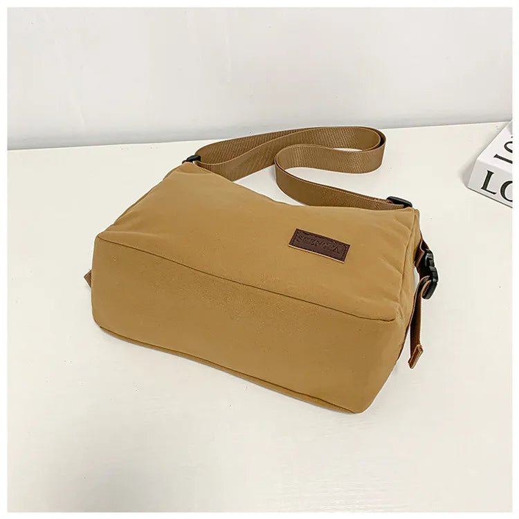Solid Women's Shoulder Bags High Canvas Ladies Crossbody Bag Casual