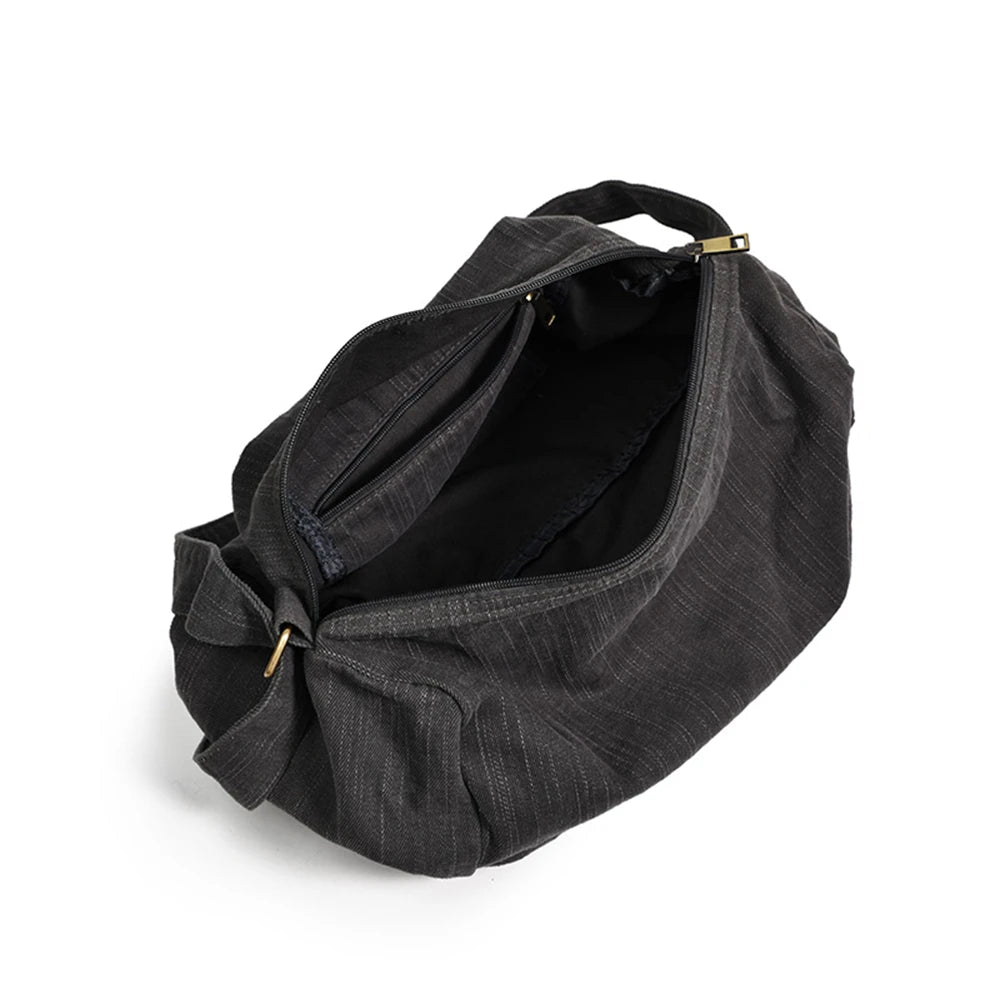 Solid High Canvas Ladies Shoulder Bag Women Crossbody Bags