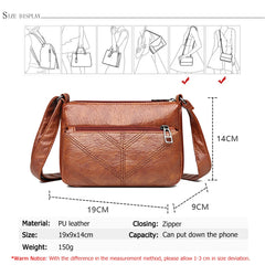 High Leather Ladies Shoulder Bag Mini Women Messenger Bags