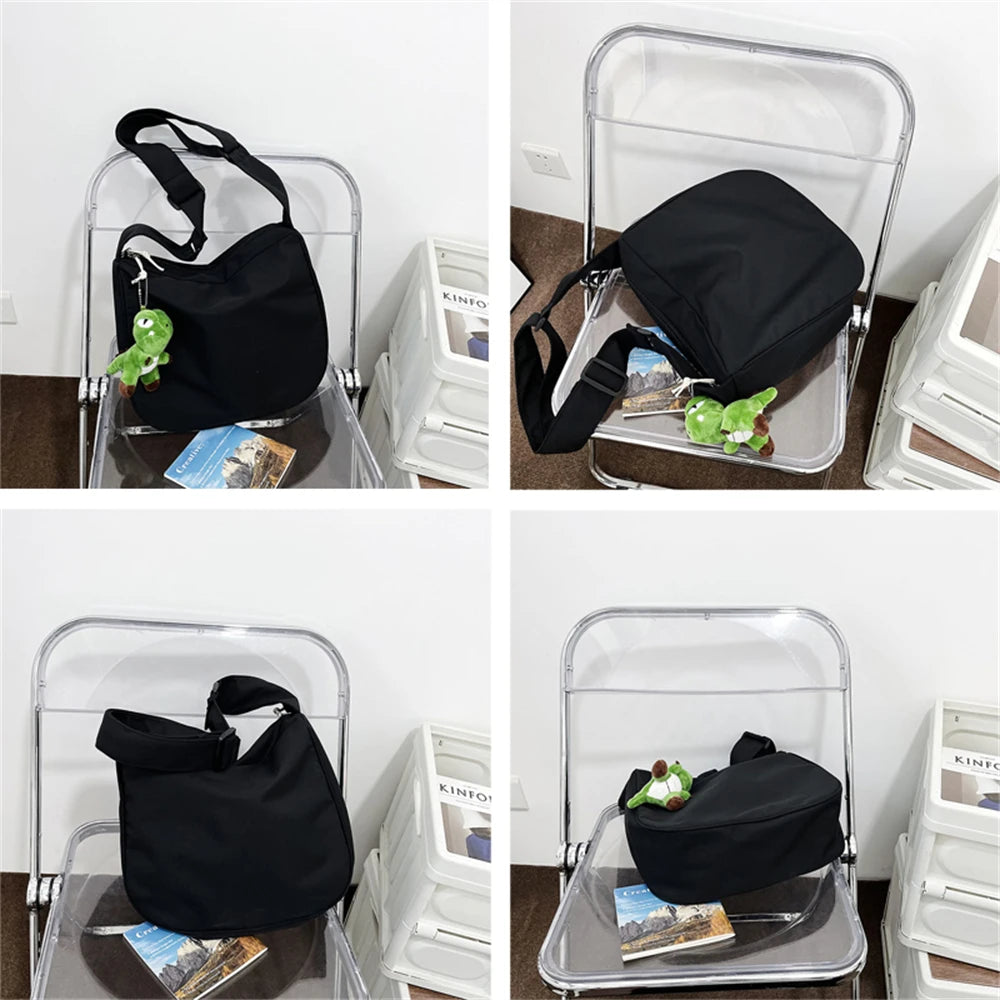 Solid High Nylon Ladies Shoulder Bag Pendant Women Messenger Bags