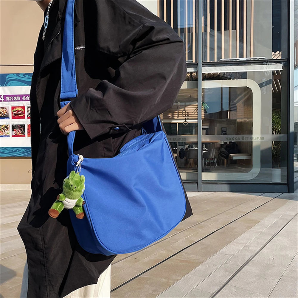 Solid High Nylon Ladies Shoulder Bag Pendant Women Messenger Bags