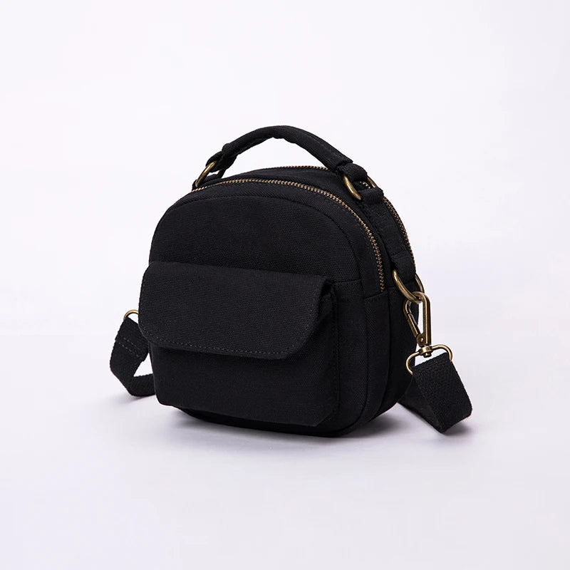 Eco Cotton Canvas Small Bag Women Shoulder Cross Body Handbags