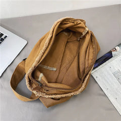 Solid Canvas Women's Crossbody Bag