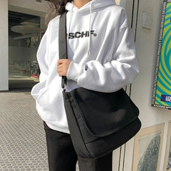 Solid Canvas Ladies Shoulder Bags for Women