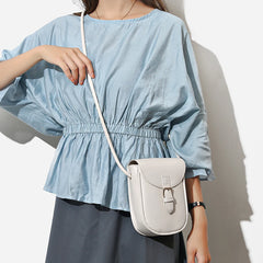 Stylish Crossbody Bucket Bag Leather Messenger Bag