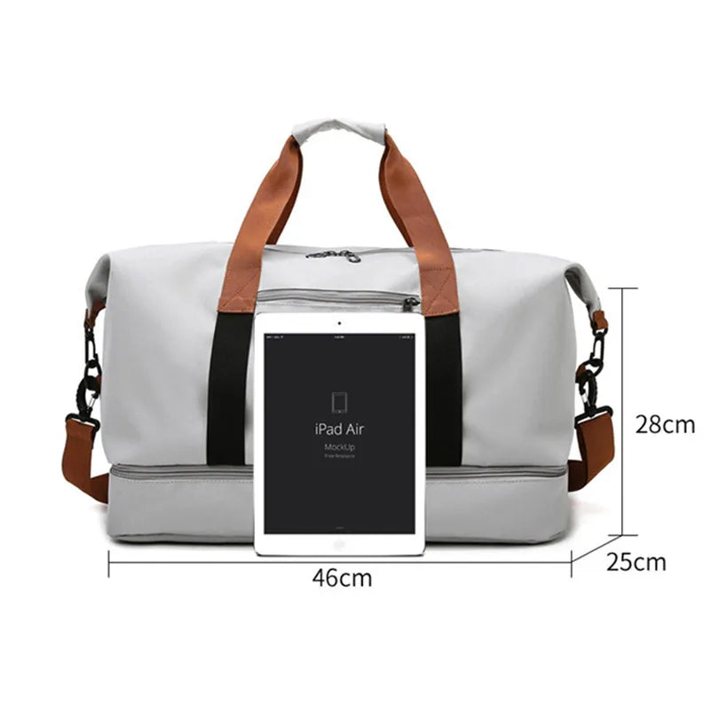 Large Capacity Unisex Travel Bag with Wet Separation