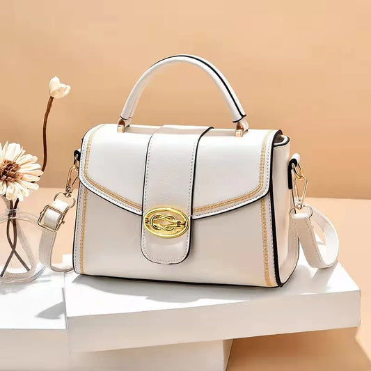 Solid Women Leather Tote Bags High Multifunctional One-shoulder Messenger Bag