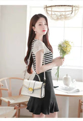 Solid Women Leather Tote Bags High Multifunctional One-shoulder Messenger Bag
