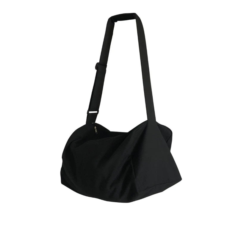 Canvas Shoulder Bag Large Capacity Eco Friendly Women Messenger Purse