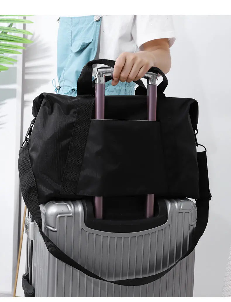 Large Capacity Women Handbag Portable Travel Bag Nylon Duffle Bags