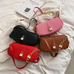 Stylish Leather Crossbody Bag for Women - Spring Shoulder Saddle Handbag