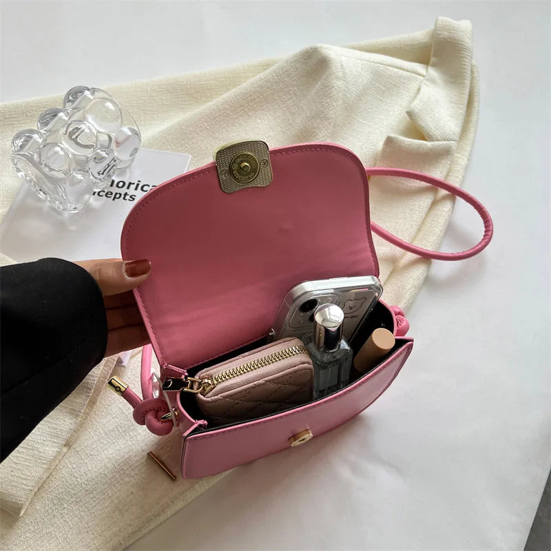 Leather Crossbody Bag for Women Shoulder Bag Saddle Handbag