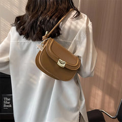 Leather Crossbody Bag for Women Shoulder Bag Saddle Handbag