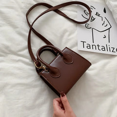 Solid Mini Crossbody Shoulder Bag for Women