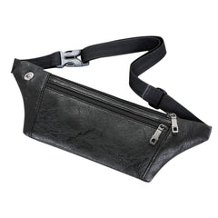 Men Shoulder Belt Bags Retro Casual PU Leather Phone Pouches Chest Bag Crossbody