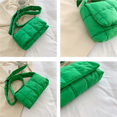 Nylon Cloth Crossbody Bag for Women Small Flap Handbag