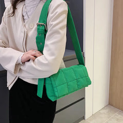 Nylon Cloth Crossbody Bag for Women Small Flap Handbag