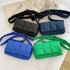 Nylon Cloth Crossbody Bag for Women Small Flap Handbag