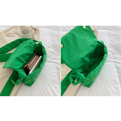Nylon Cloth Crossbody Bag for Women Small Flap Handbag