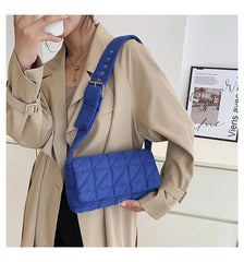 Solid Nylon Ladies Shoulder Bag Crossbody Small Square Female Messenger