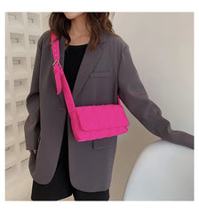 Solid Nylon Ladies Shoulder Bag Crossbody Small Square Female Messenger
