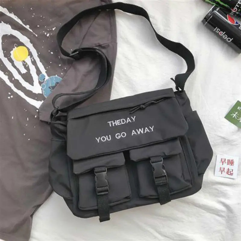 Nylon Messenger Bag Street Shoulder Bag Student Cross Body Bag Christmas Gift
