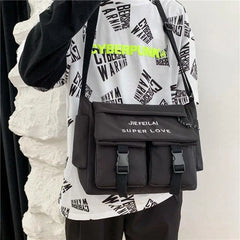 Nylon Messenger Bag Street Shoulder Bag Student Cross Body Bag Christmas Gift