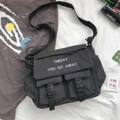 Nylon Messenger Bag Street Shoulder Bag Student Cross Body Bag Christmas Gift