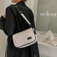 Solid PU Leather Armpit Crossbody Bag Women's Handbag