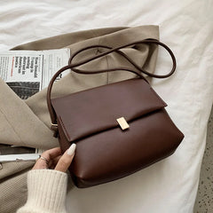 Solid PU Leather Crossbody Bags For Women Autumn Winter Handbags