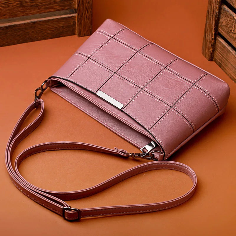 Plaid Messenger Bag Tote Handbags Purse Crossbody Shoulder Bags For Women