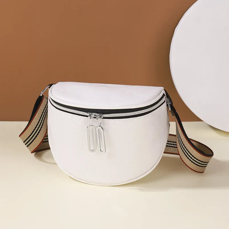 Women's Stylish PU Leather Fanny Pack Classic Waist Bag
