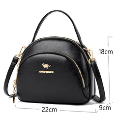 Small PU Leather Saddle Crossbody Bag for Women