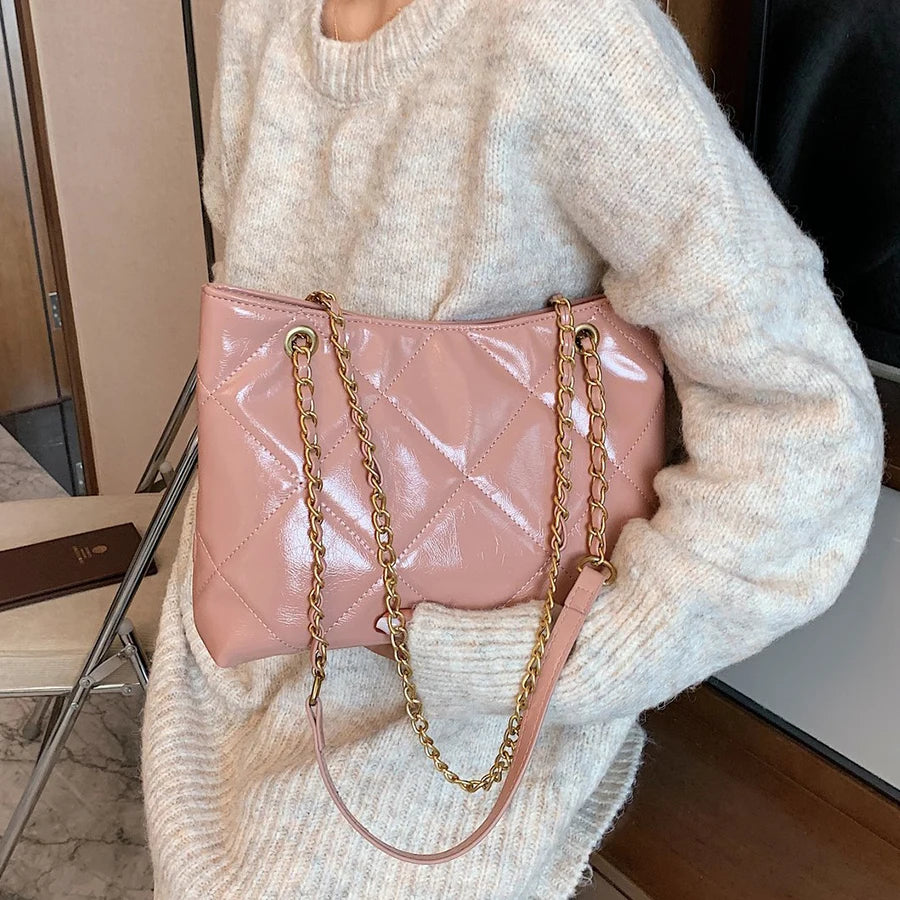 Solid PU Leather Shoulder Bag Crossbody Bags High Handbags Hand Bags Women