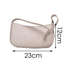 Solid PU Leather Shoulder Bags For Women Trends Handbags Small Travel Hand Bag